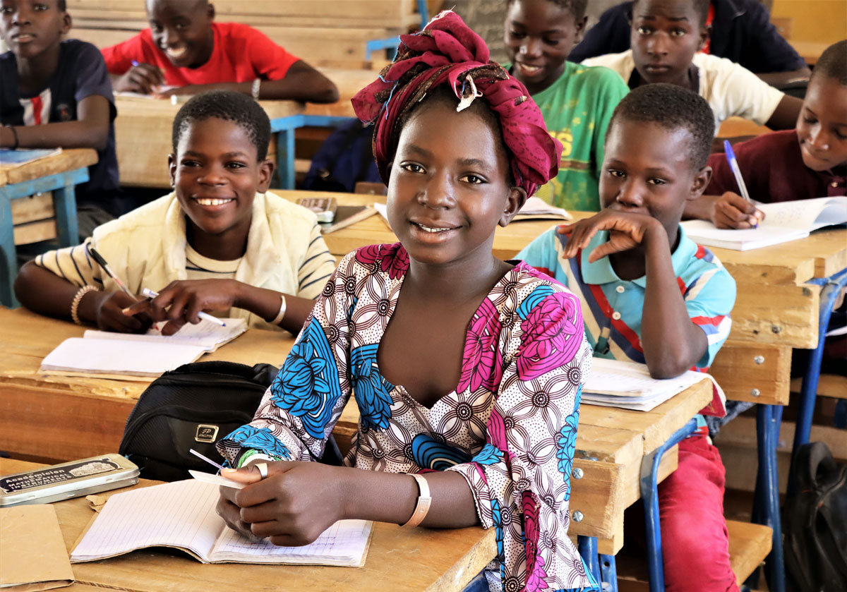 Enfants en activité éducative